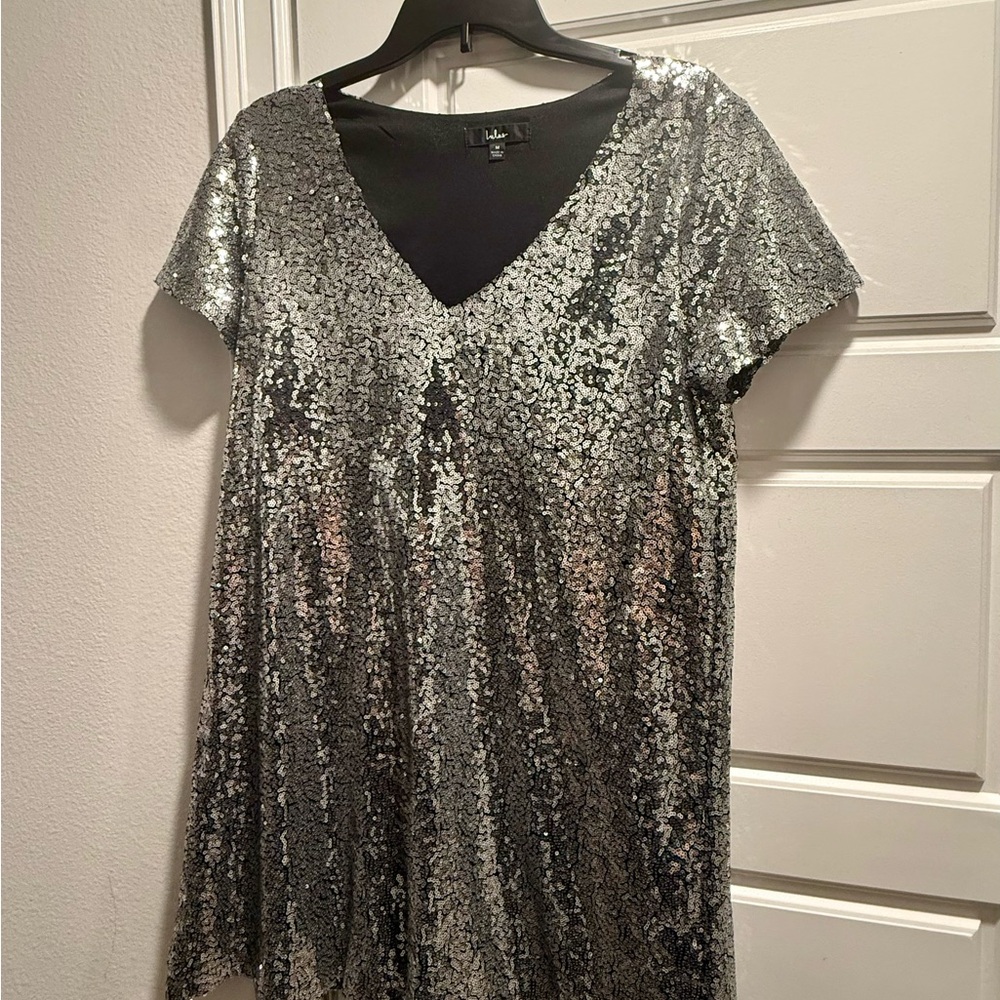 Lulu's Elegant Sequin Dress